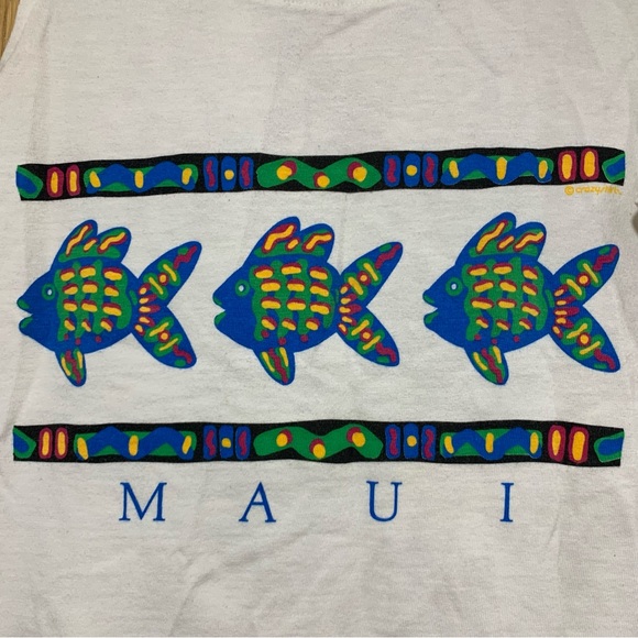 Crazy Shirts Women's Maui Fish Tank Top - Size Small - Picture 3 of 6